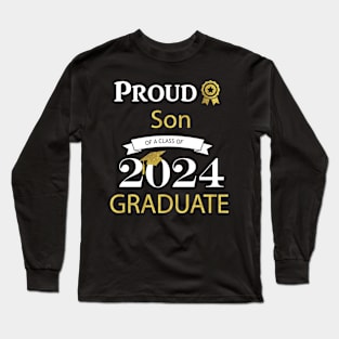 proud son of a class of 2024 graduates Long Sleeve T-Shirt